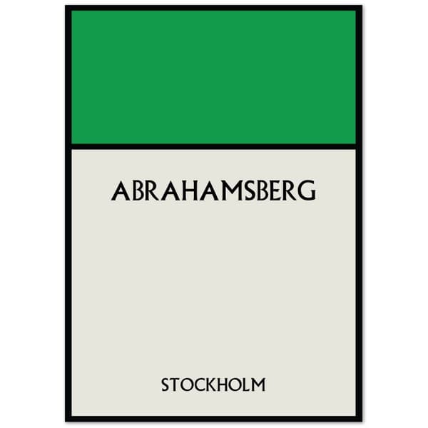 Abrahamsberg Stockholm Poster - 50X70 cm / 20X28?