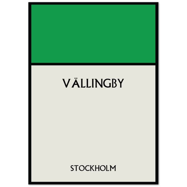 V�llingby Stockholm Poster - 50X70 cm / 20X28?