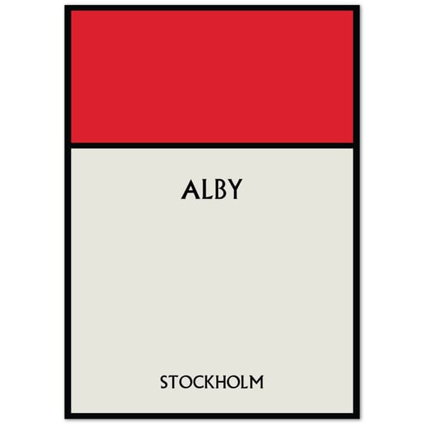 Alby Stockholm Poster - 50X70 cm / 20X28?