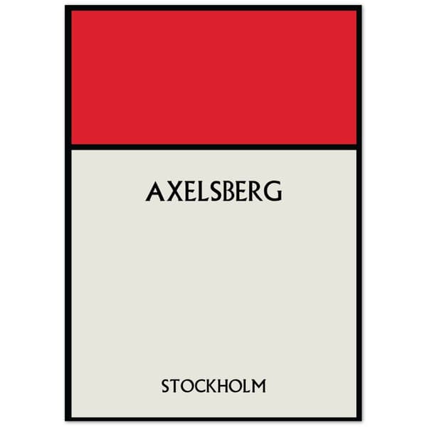 AXelsberg Stockholm Poster - 50X70 cm / 20X28?