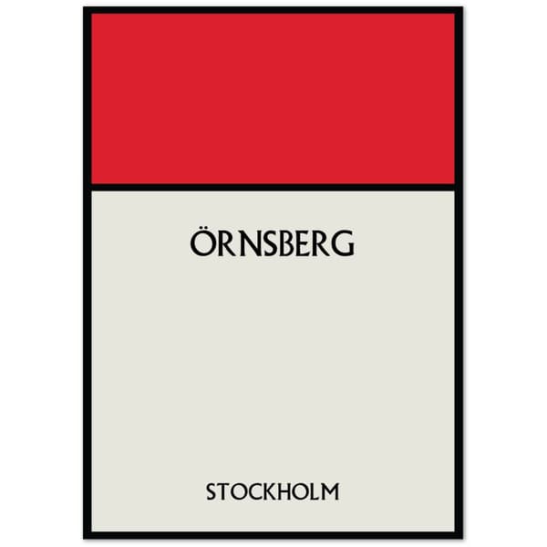 �rnsberg Stockholm Poster - 50X70 cm / 20X28?