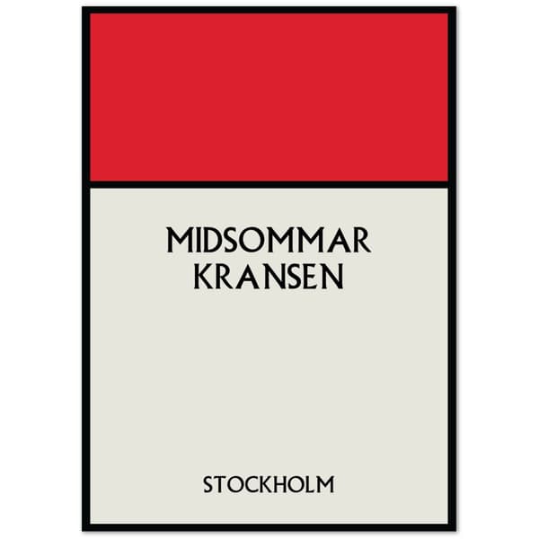 Midsommarkransen Stockholm Poster - 50X70 cm / 20X28?