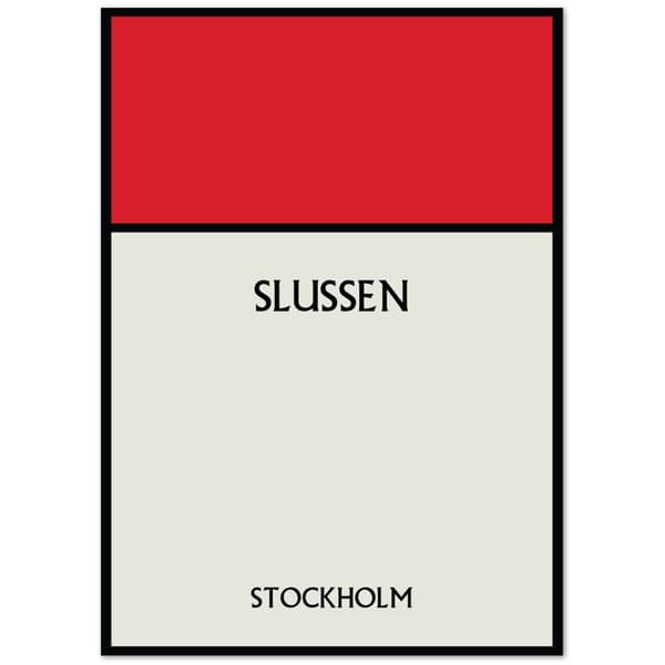 Slussen Stockholm Poster - 50X70 cm / 20X28?