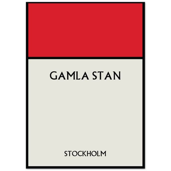 Gamla Stan Stockholm Poster - 50X70 cm / 20X28?