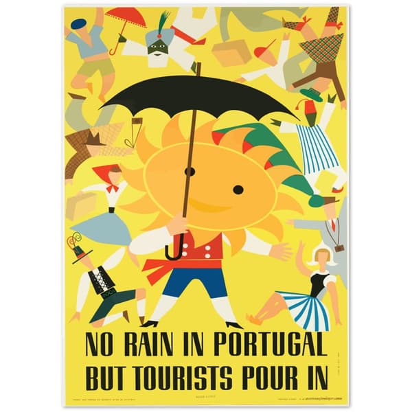 No Rain in Portugal But Tourists Pour In - 50X70 cm / 20X28?
