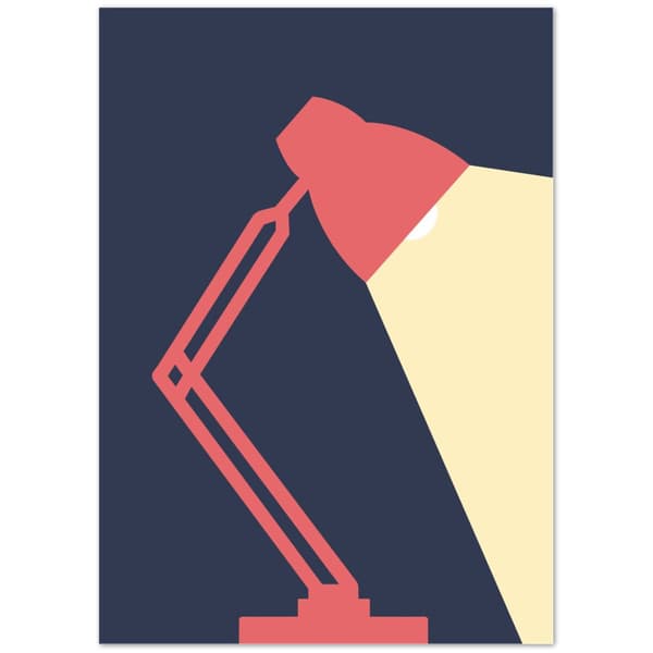 Lamp in dark poster - 50X70 cm / 20X28?