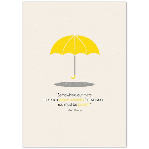 Ted Mosby How I met your mother citat - 50X70 cm / 20X28?