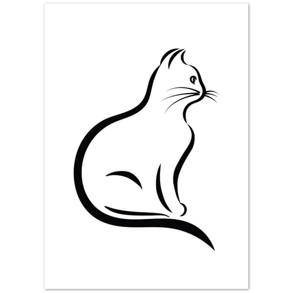 Katt Poster - 50X70 cm / 20X28?