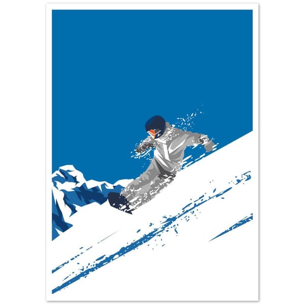 Snowboard Poster - 50X70 cm / 20X28?