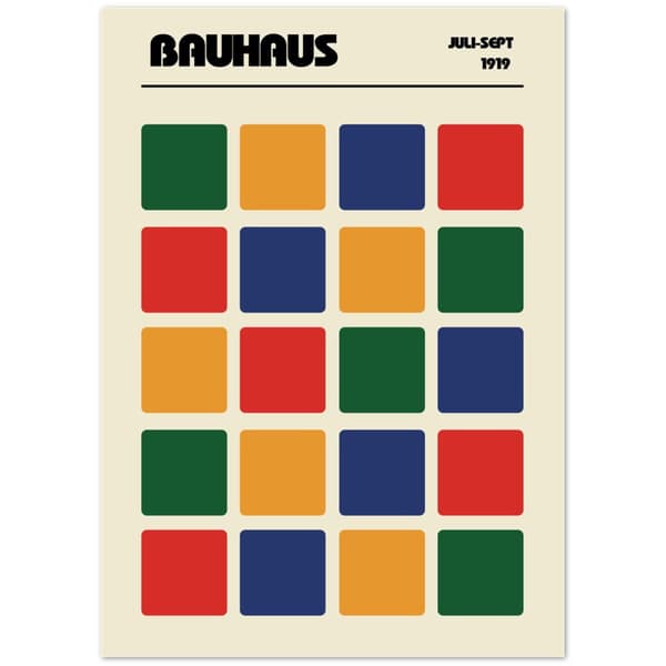 Bauhaus Juli-Sept 1919 Poster - 50X70 cm / 20X28?