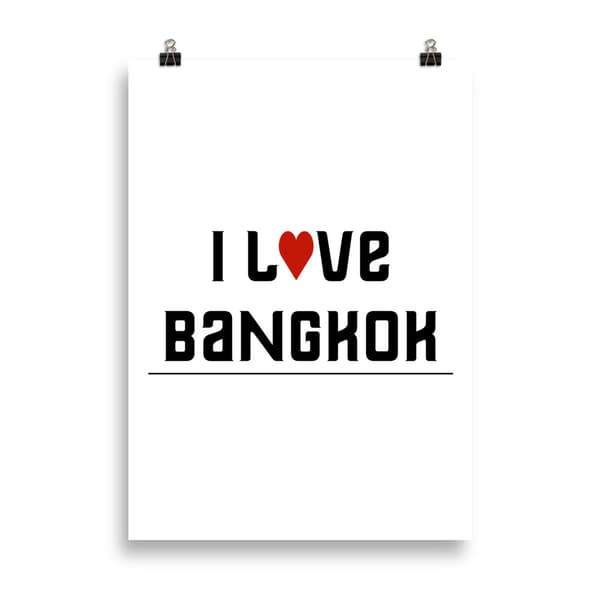 I love Bangkok Poster - 50X70 cm