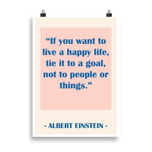 Albert Einstein Quote Poster - 50X70 cm