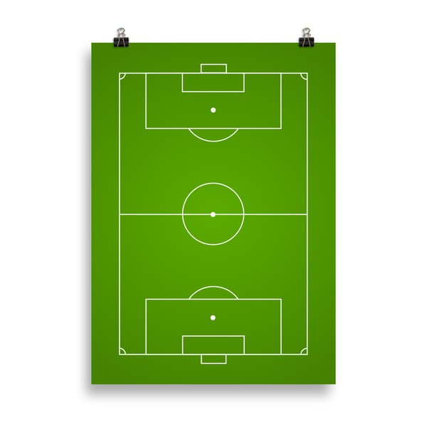 Football Pitch Poster - 50X70 cm