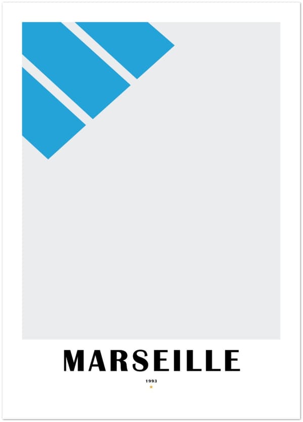 Marseille Olympic Poster - 50X70 cm / 20X28?
