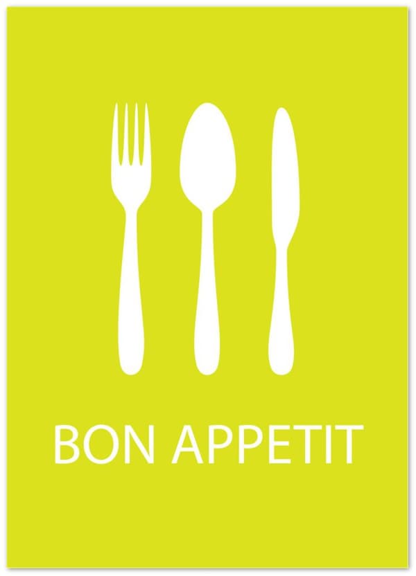 Bon Appetit Poster - 50X70 cm / 20X28?