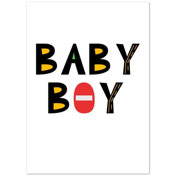 Baby Boy Poster - 50X70 cm / 20X28?