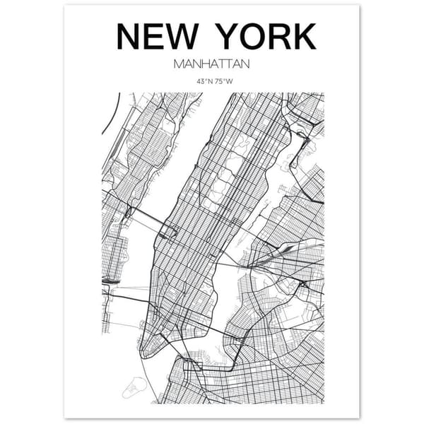 New York Poster - 50X70 cm / 20X28?