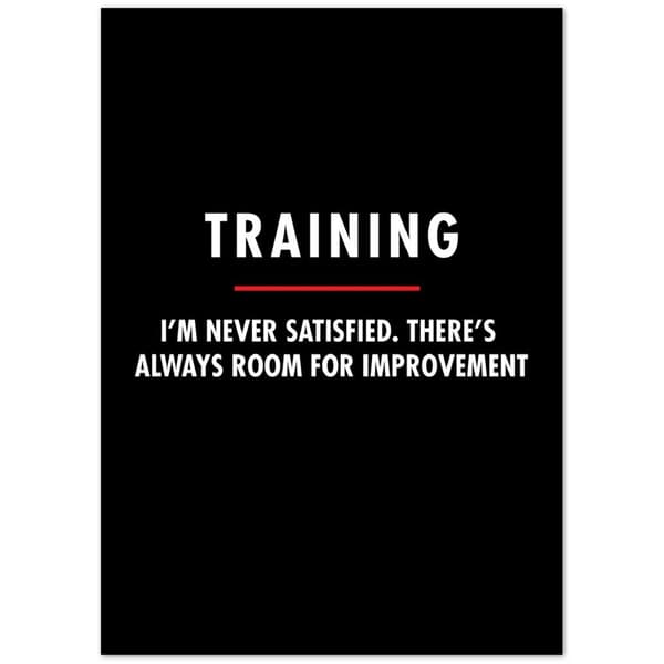 Training Poster - 50X70 cm / 20X28?