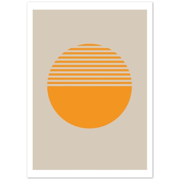 Abstrakt Yellow Poster - 50X70 cm / 20X28?