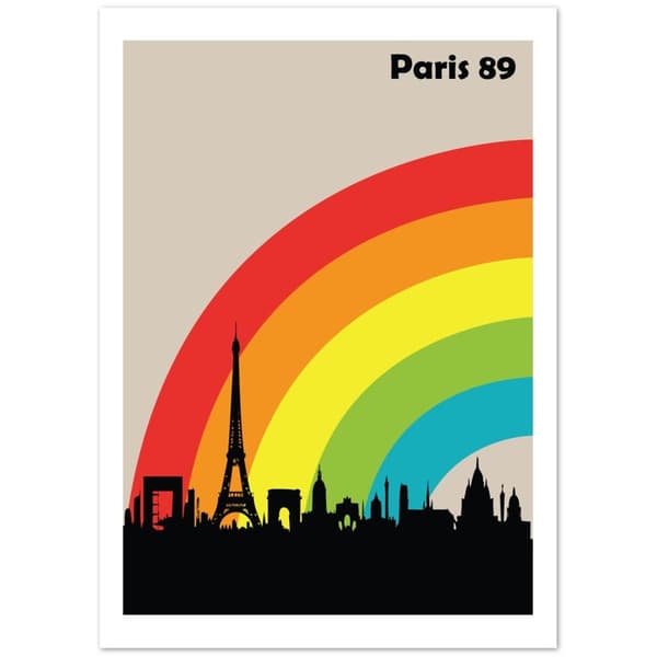 Paris 89 Rainbow Poster - 50X70 cm / 20X28?