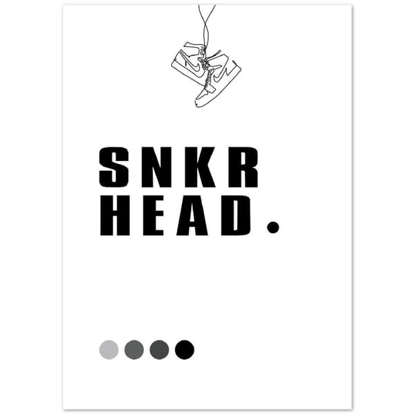 SNKR Head Poster - 50X70 cm / 20X28?