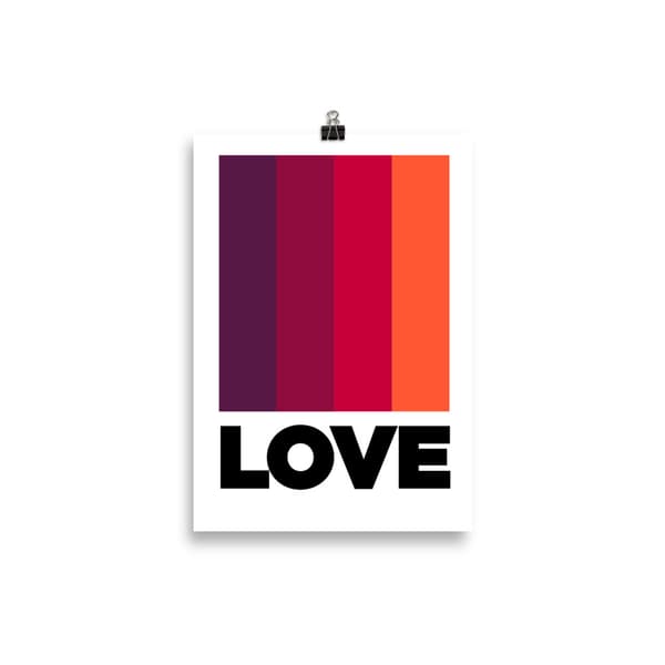 Love color Poster - 21X30 cm