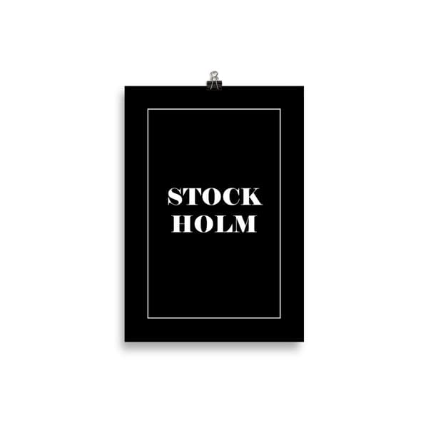 Stockholm Poster - 21X30 cm