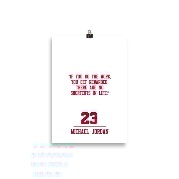 Michael Jordan Quote Number 2 Poster - 21X30 cm