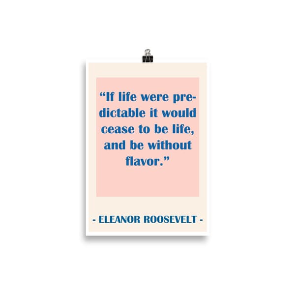 Eleanor Roosevelt Poster - 21X30 cm