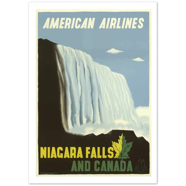 Vintage Travel Poster American Airlines - 21X29.7 cm / 8X12?