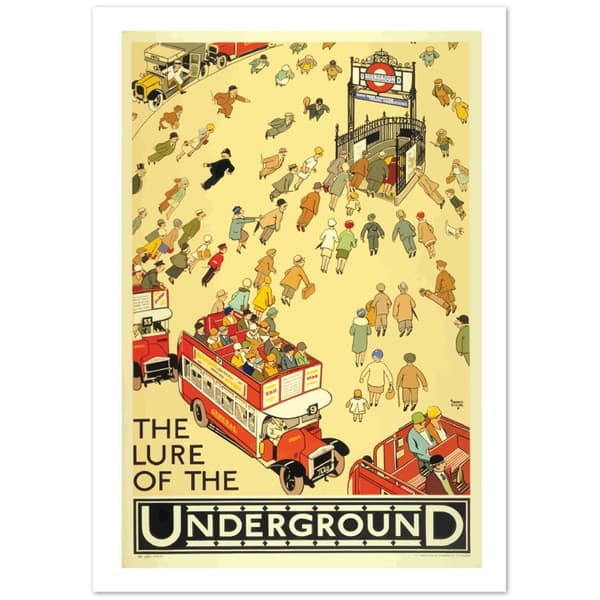 Vintage Travel Poster London Underground - 21X29.7 cm / 8X12?