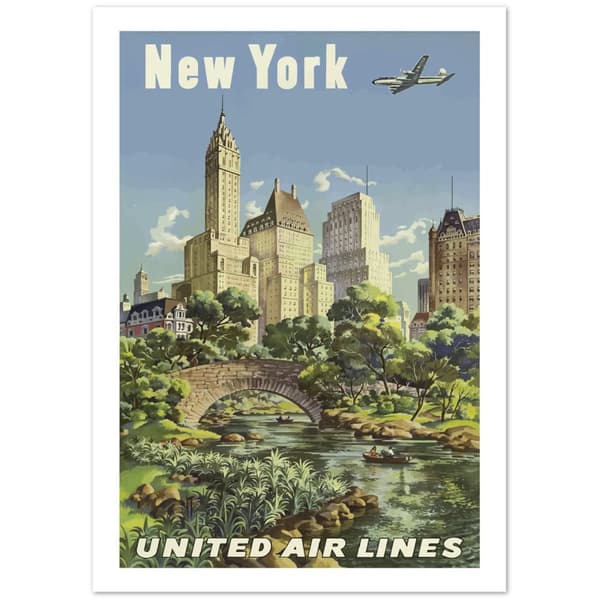 Vintage Travel Poster New York - 21X29.7 cm / 8X12?