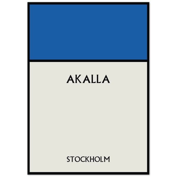 Akalla Stockholm Poster - 21X29.7 cm / 8X12?