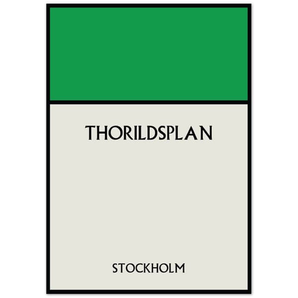 Thorildsplan Stockholm Poster - 21X29.7 cm / 8X12?