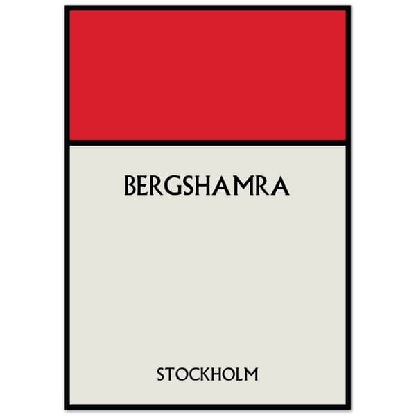 Bergshamra Stockholm Poster - 21X29.7 cm / 8X12?