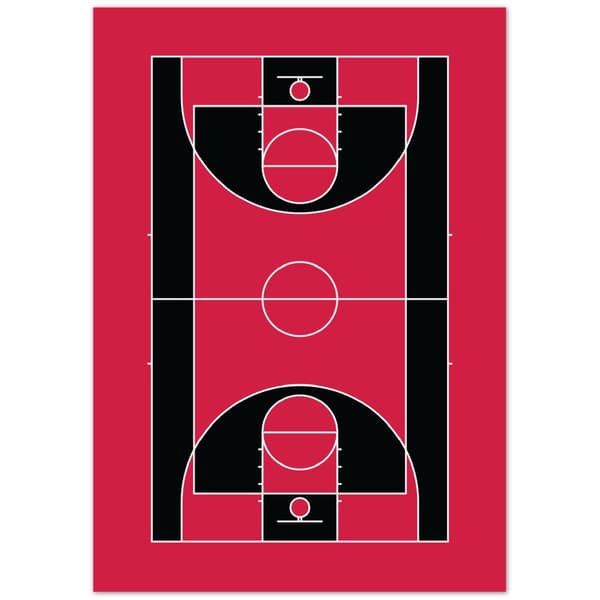 Chicago Basketball Court 21X29 7 cm / 8X12? CDON