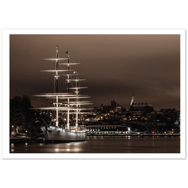 Stockholm Natt Poster - 21X29.7 cm / 8X12?
