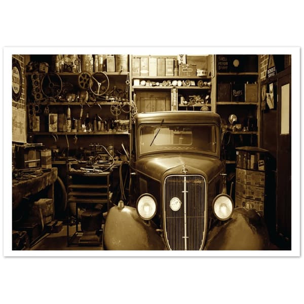 Bilverkstad Poster - 21X29.7 cm / 8X12?