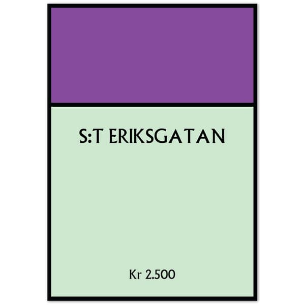 Odengatan Poster - 21X29.7 cm / 8X12?