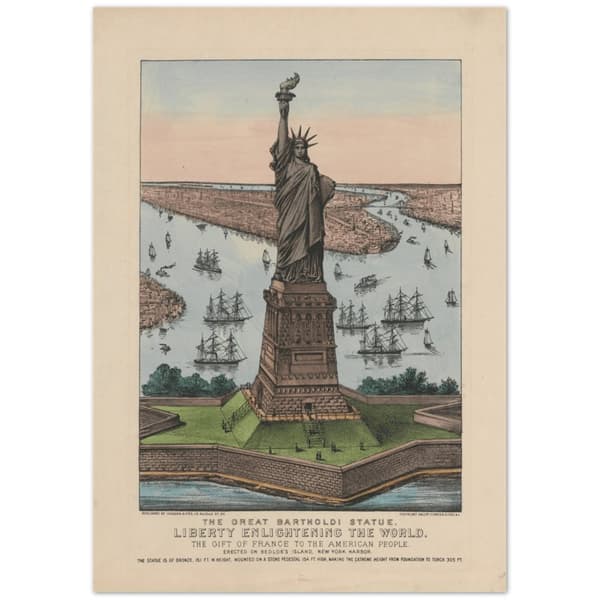 The Great Bartholdi Statue � Liberty Enlightening the World Poster - 21X29.7 cm / 8X12?