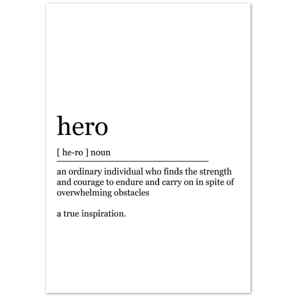 Hero Poster - 21X29.7 cm / 8X12?