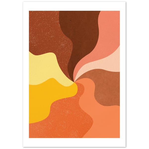 Abstrakt F�rglad Poster - 21X29.7 cm / 8X12?