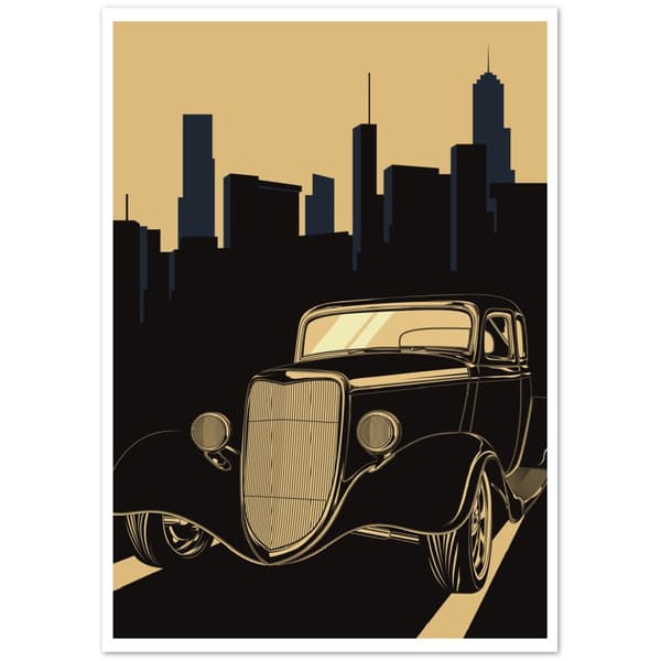 New York Automobile Poster - 21X29.7 cm / 8X12?