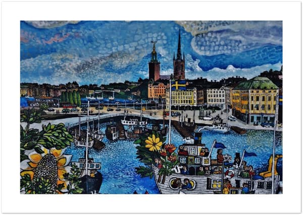 Stockholm City Poster - 21X29.7 cm / 8X12?