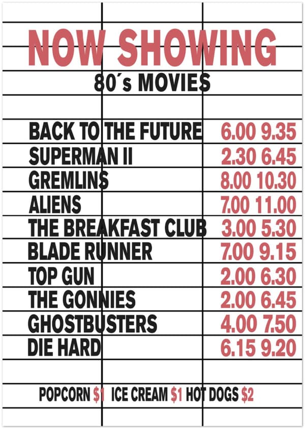 Now Showing Cinema Poster - 21X29.7 cm / 8X12?
