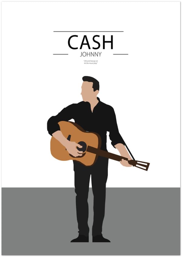 Johnny Cash Poster - 21X29.7 cm / 8X12?