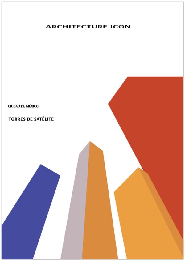 Architecture Icon, Ciudad de MeXico Poster - 21X29.7 cm / 8X12?