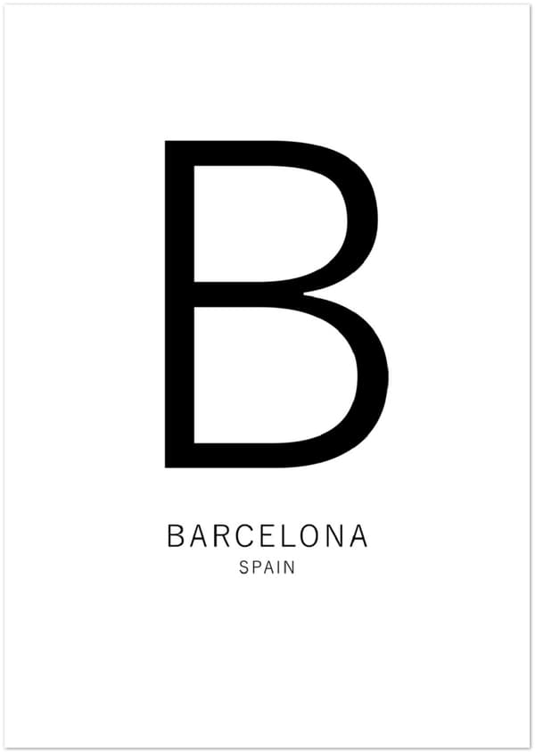 Barcelona Poster - 21X29.7 cm / 8X12?