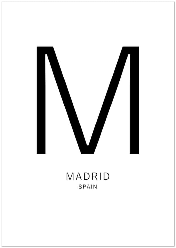 Madrid Poster - 21X29.7 cm / 8X12?