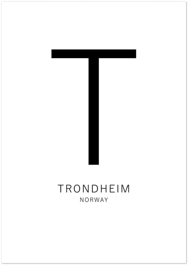 Trondheim Poster - 21X29.7 cm / 8X12?